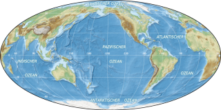 Karte der Weltmeere