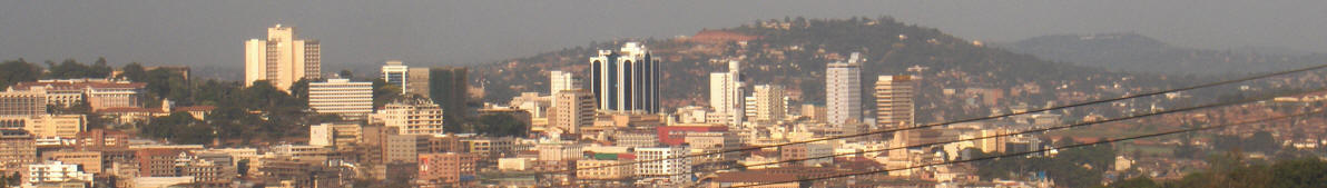 Blick auf Kampala
