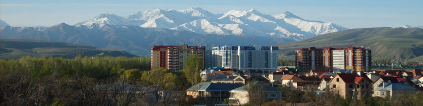 Blick auf Bischkek