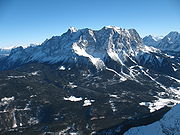Der höchste Berg Deutschlands, die Zugspitze