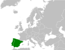 Geographische Lage der Iberischen Halbinsel