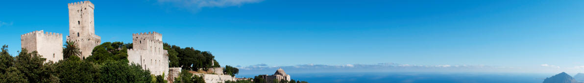 Panorama from Erice, Sicily, Italy