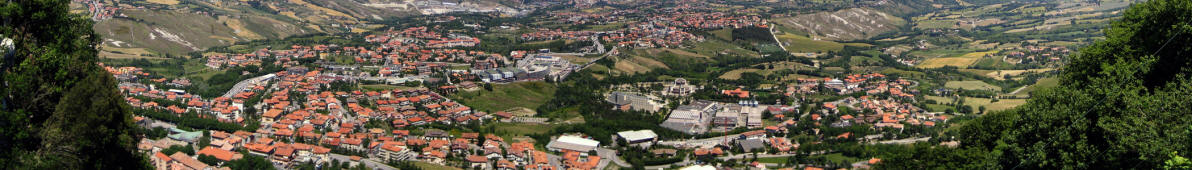 Panorama von San Marino-Stadt 