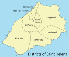 Administrative Gliederung von Saint Helena