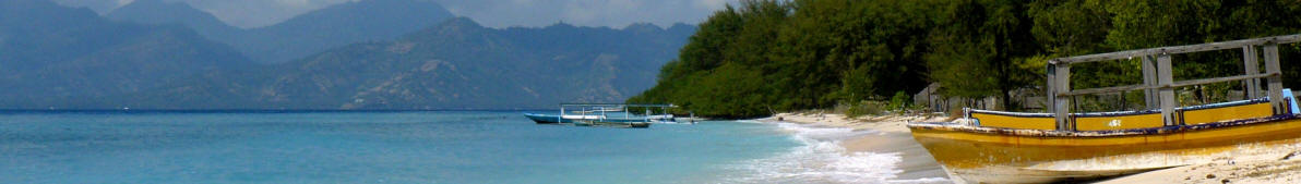 Panoramafoto Gili Meno, Indonesien